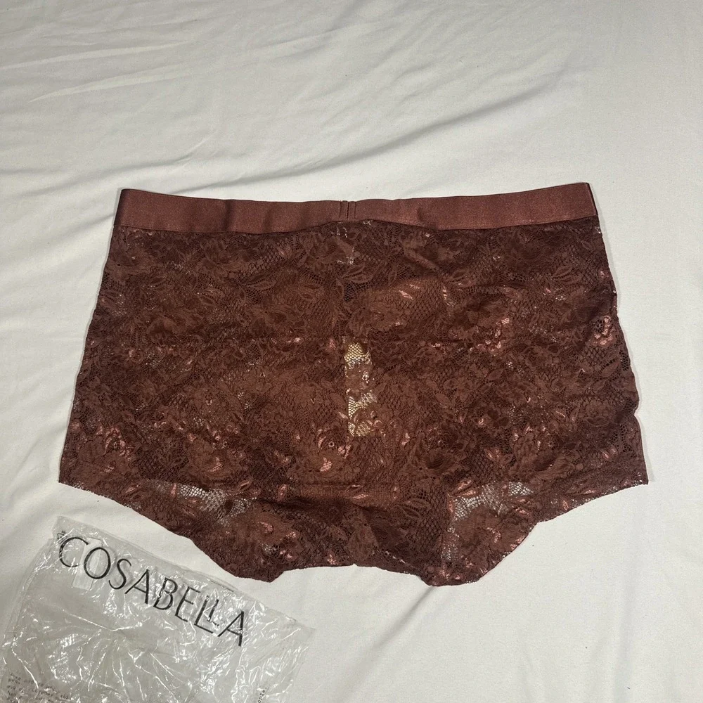 NWT Cosabella [ Men XL ] Never Say Never Lace Classic Trunk Brief T2233